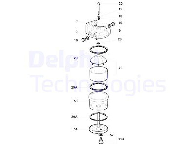 Filtre à carburant DELPHI 5836B120