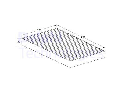 Filtre à air d'habitacle DELPHI TSP0325067