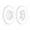 Jeu de 2 disques de frein JURID 561171JC