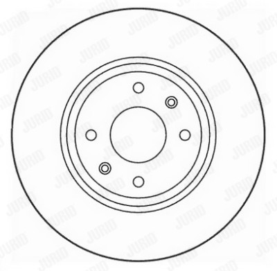 Jeu de 2 disques de frein JURID 561705JC