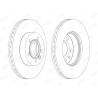 Jeu de 2 disques de frein JURID 562080JC