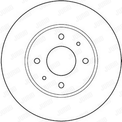 Jeu de 2 disques de frein JURID 562088JC