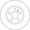 Jeu de 2 disques de frein JURID 562110JC
