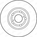 Jeu de 2 disques de frein JURID 562125JC