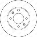 Jeu de 2 disques de frein JURID 562130JC