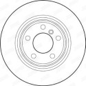 Jeu de 2 disques de frein JURID 562135JC
