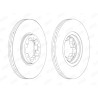 Jeu de 2 disques de frein JURID 562141JC