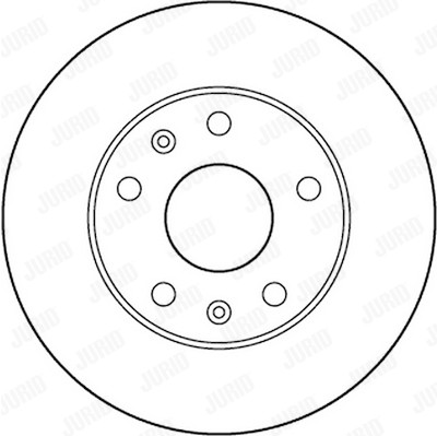 Jeu de 2 disques de frein JURID 562153JC