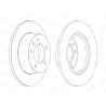 Jeu de 2 disques de frein JURID 562164JC