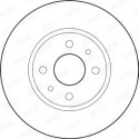 Jeu de 2 disques de frein JURID 562178JC