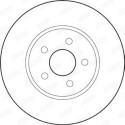 Jeu de 2 disques de frein JURID 562180JC