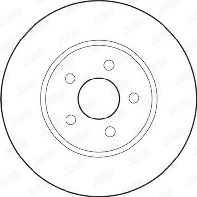 Jeu de 2 disques de frein JURID 562180JC