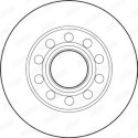Jeu de 2 disques de frein JURID 562192JC