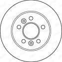 Jeu de 2 disques de frein JURID 562204JC