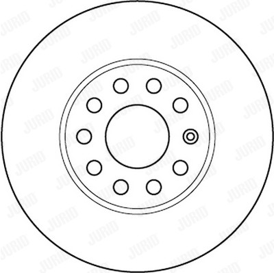 Jeu de 2 disques de frein JURID 562235JC