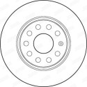 Jeu de 2 disques de frein JURID 562237JC