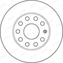 Jeu de 2 disques de frein JURID 562238JC