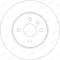 Jeu de 2 disques de frein JURID 562254JC