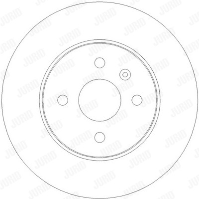Jeu de 2 disques de frein JURID 562254JC