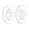 Jeu de 2 disques de frein JURID 562262JC