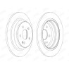 Jeu de 2 disques de frein JURID 562263JC