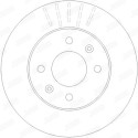 Jeu de 2 disques de frein JURID 562273JC