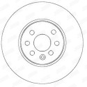 Jeu de 2 disques de frein JURID 562278JC
