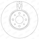 Jeu de 2 disques de frein JURID 562295JC