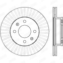 Jeu de 2 disques de frein JURID 562425JC