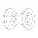 Jeu de 2 disques de frein JURID 562526JC