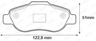 Jeu de 4 plaquettes de frein JURID 573168J