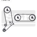 Juego de correas dentadas