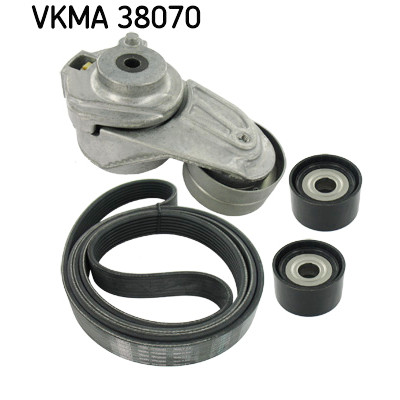Jeu de courroies trapézoïdales à nervures SKF VKMA 38070