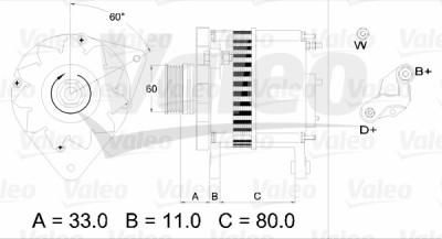 Alternateur VALEO 437382