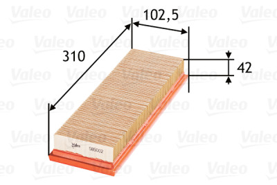 Filtre à air VALEO 58.5002