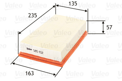 Filtre à air VALEO 585152