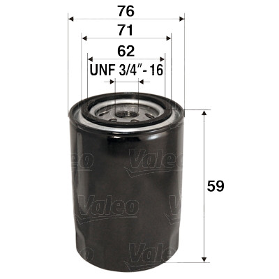 Filtre à huile VALEO 58.6065