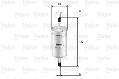 Filtre à carburant VALEO 58.7027