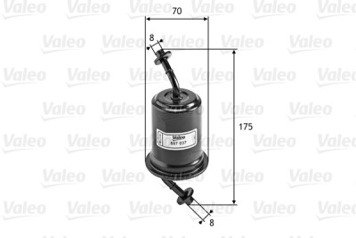 Filtre à carburant VALEO 58.7037