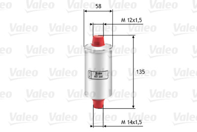 Filtre à carburant VALEO 587200