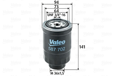 Filtre à carburant VALEO 587702