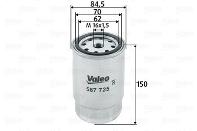 Filtre à carburant VALEO 587725