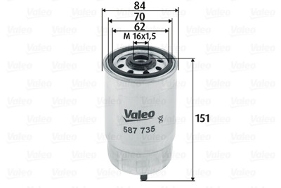 Filtre à carburant VALEO 587735