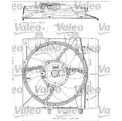Ventilateur, refroidissement du moteur