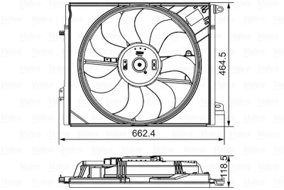 Ventilateur, refroidissement du moteur