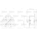 Moteur électrique, ventilateur pour radiateurs