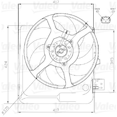 Ventilateur, refroidissement du moteur