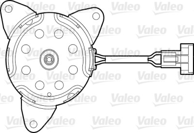 Moteur électrique, ventilateur pour radiateurs