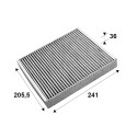 Filtre, air de l'habitacle