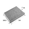 Filtre, air de l'habitacle